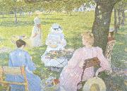 Theo Van Rysselberghe Family in an Orchard (nn02) oil painting